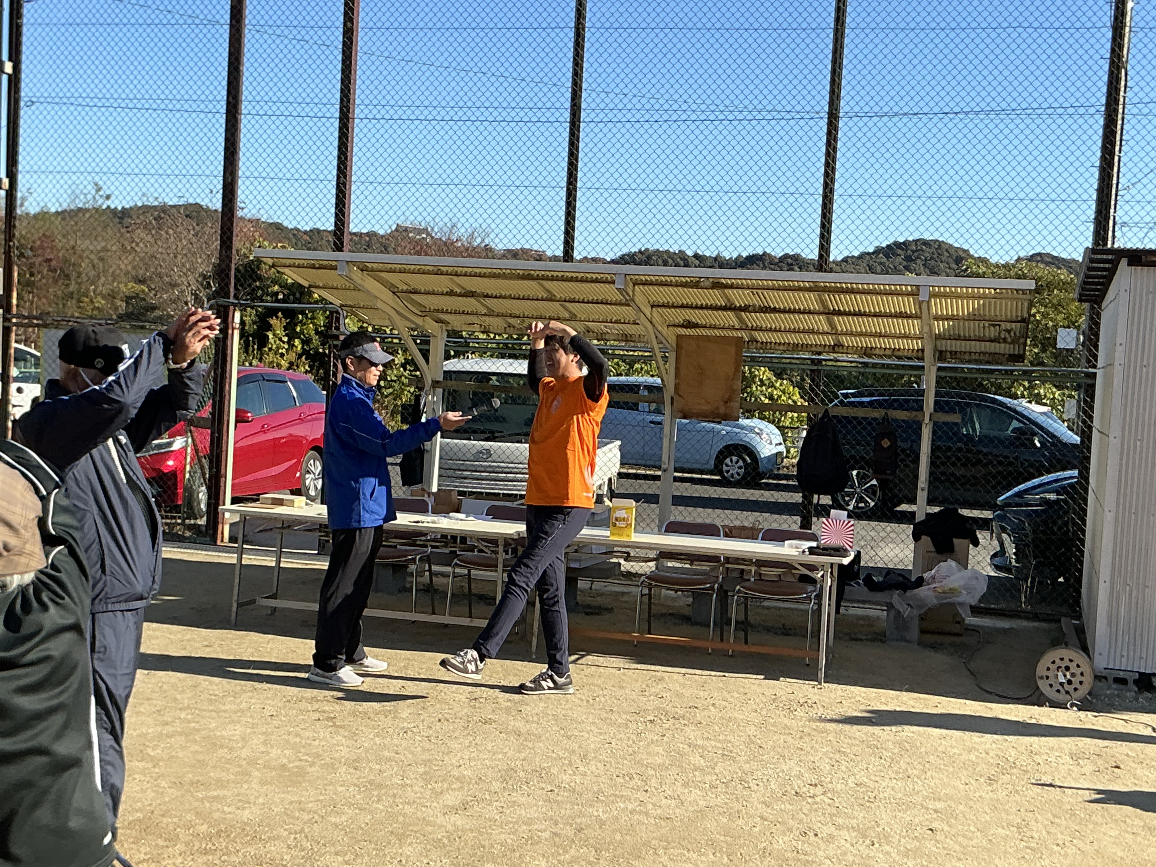 ランニングする人