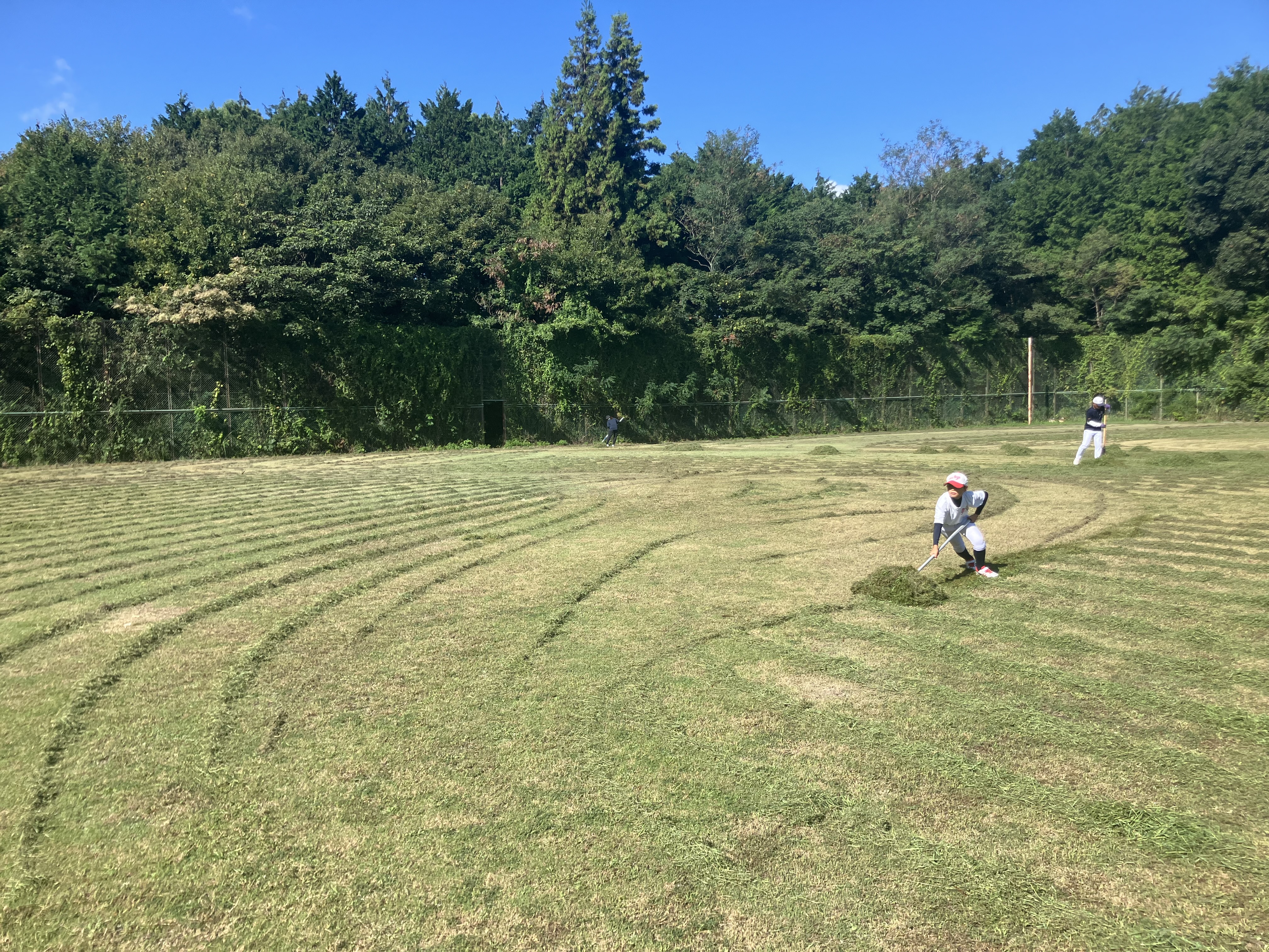 介護するスタッフ